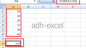 Cara Menjumlahkan Data Dengan Rumus Excel SUM