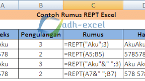 Cara Menggunakan Rumus REPT di Microsoft Excel