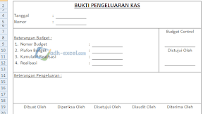Fungsi dan Contoh Form Bukti Pengeluaran Kas Di Excel
