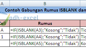 Fungsi dan Cara Menggunakan Rumus ISBLANK Dalam Excel  