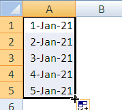 AutoFill - Membuat AutoFill Dengan Tanggal dan Hari Dalam Excel