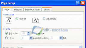 Fungsi Menu Yang Ada Dalam Kotak Dialog Page Setup Excel