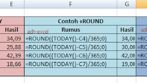 Cara Untuk Menghitung Umur Dengan Menggunakan Rumus Excel