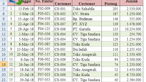 Aging Piutang, Membuat Laporan Aging Piutang Dari Beberapa Customer 