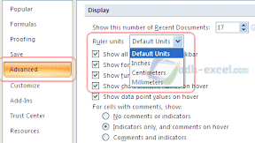 Cara Mengubah Satuan Ukuran Object Dalam Excel
