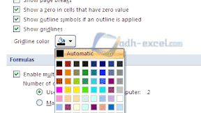 Cara Mengganti Warna Garis Gridlines dan Mengubah Nama User di Excel