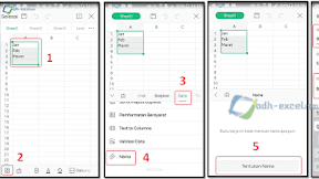 Membuat Nama Range atau Define Name Dalam WPS Office XLS