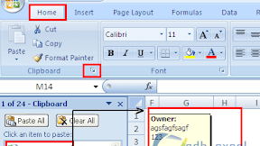 Menyalin Angka atau Teks Dari Isi Cell Kedalam Kotak Komentar Excel 