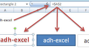 Menampilkan Isi Cell Didalam Text Box Dengan Rumus Excel