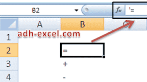 Mencegah Tanda + - dan = Dideteksi Sebagai Rumus Oleh Excel