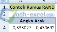 Rumus RAND Di Excel Untuk Membuat Angka Acak ( Random ) Antara 0 sampai 1