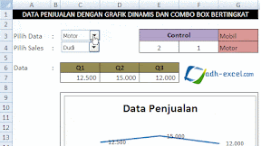 Membuat Laporan Penjualan Dengan Combo Box Bertingkat dan Grafik Dinamis