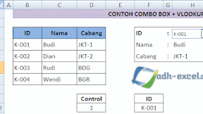 Menggabungkan Combo Box Dengan Rumus VLOOKUP Dalam Excel