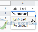 Cara Membuat Dropdown List Dalam Google Sheets