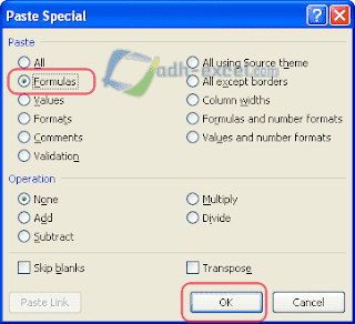 copy paste rumus excel