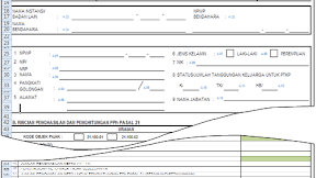 Contoh Formulir Pajak 1721 A2 Dalam Excel