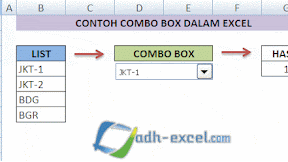 Fungsi dan Cara Membuat Combo Box Dalam Excel