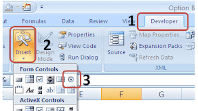 Fungsi dan Cara Membuat Option Button dalam Excel