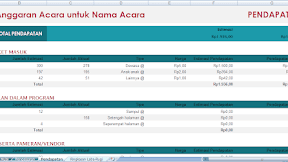 Membuat Anggaran Acara Sederhana Dengan Menggunakan Template Excel - Bagian II