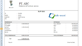 Menghitung Gaji, Cara Membuat Slip Gaji Dengan Rumus Pada Microsoft Excel 