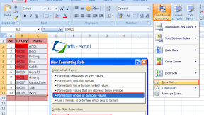 Conditional Formatting, Cara Mencari Data Ganda/Duplikat Dalam Excel