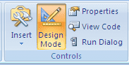 Fungsi Design Mode, Properties dan View Code Dalam Tab Developer Excel