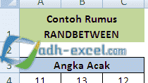 Rumus RANDBETWEEN Di Excel Untuk Mengacak Angka, Tanggal, Waktu dan Teks