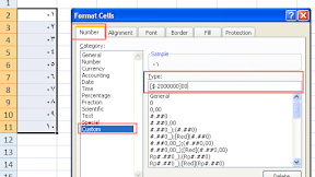 Cara Menulis Angka Arab Dengan Tab Custom Dalam Format Cells Excel