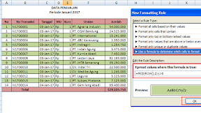 Format As Table, Mengubah Warna Baris/Kolom Otomatis Dalam Tabel Excel
