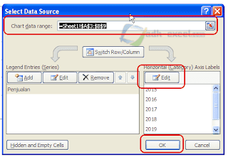 Setting Grafik Column Excel
