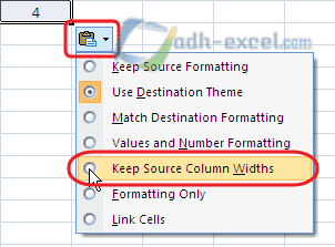 Cara copy dan paste tabel dalam Excel