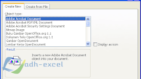 Memasukan File PDF Kedalam Sheet Microsoft Excel Dengan Fitur Object