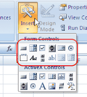 Menu dalam Form Controls Excel