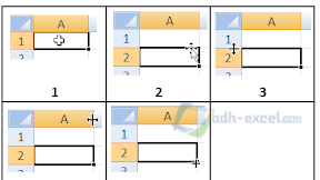 Beberapa Jenis Pointer dan Shortcut Yang Terkait Dengan Pointer Excel