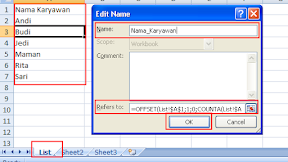 Cara Membuat Dropdown List Dinamis Pada Microsoft Excel 