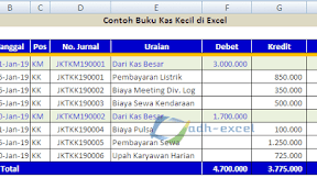 Cara Membuat Buku Kas Kecil Di Excel