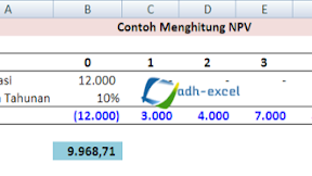 Menghitung Nilai Bersih Saat Ini Dalam Investasi Dengan Rumus NPV Excel