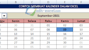 Cara Membuat Kalender di Excel