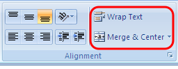 Mengatur Posisi Teks Dengan Menu Wrap Text dan Merge Cells Dalam Excel