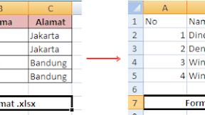 Menyimpan File Excel Menjadi CSV Melalui Menu SAVE AS 