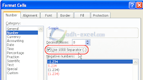Mengubah Format Cell Menjadi Angka Desimal, Ribuan dan Mata Uang Dengan Format Cell Excel