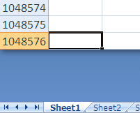 Jumlah Maksimal Baris dan Kolom Dalam Beberapa Versi Excel