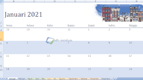 Membuat Kalender Dengan Menggunakan Template Excel