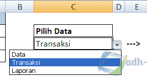 Membuat Hyperlink Dari Pilihan Dalam Dropdown List