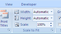 Fungsi Sub Menu Scale to Fit dan Sheet Option Dalam Page Layout Excel