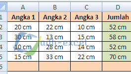 Cara Menjumlahkan Angka Yang Digabungkan Dengan Teks Dalam Microsoft Excel