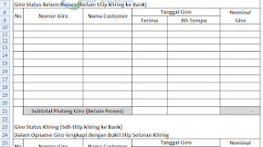 Contoh Form Stock Opname Giro Dalam Excel