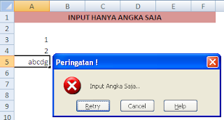 Membatasi input hanya untuk angka